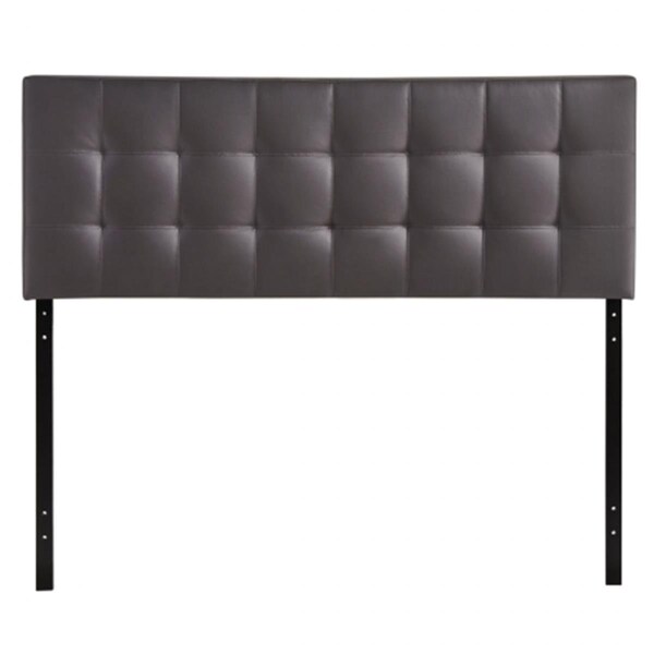 East End Imports Lily Queen Vinyl Headboard- Brown - MOD-5130-BRN