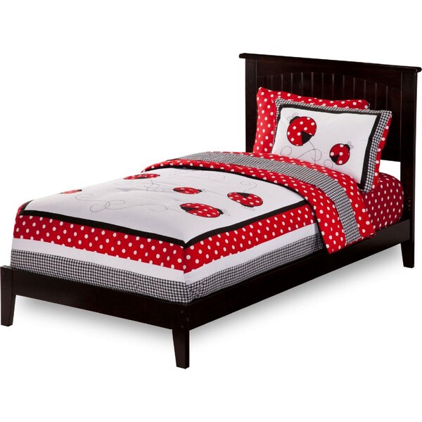 Atlantic Furniture Nantucket with Open Foot, Espresso - Twin - AR8221001