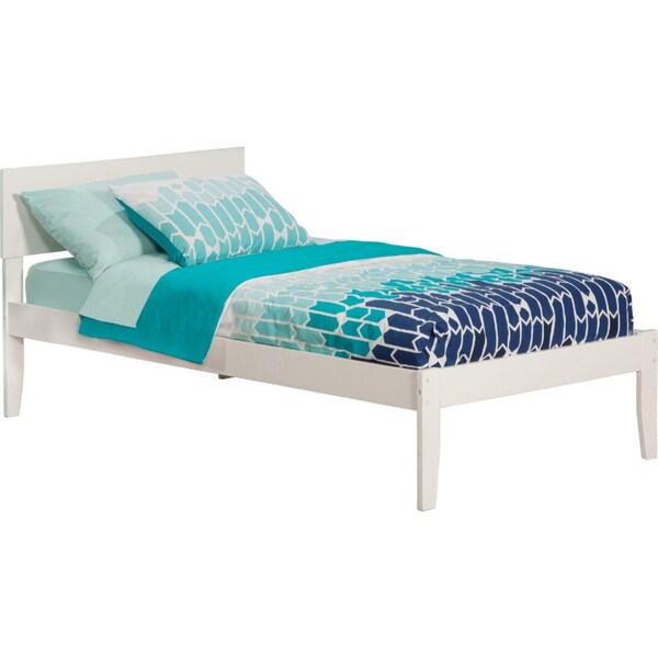 Atlantic Furniture Orlando Open Foot Bed, White - Twin Extra Large - AR8111002