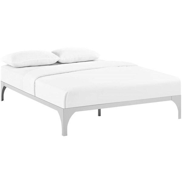 Modway Furniture Ollie Full Size Bed Frame, Silver - MOD-5431-SLV