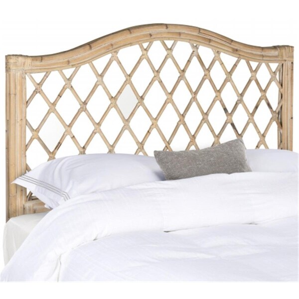 Safavieh Gabrielle Queen Size Headboard, White Washed - 55.1 x 3 x 61.4 in. - SEA8031C-Q