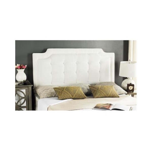 Safavieh Saphire King Size Headboard, White - 53.9 x 3.5 x 77.6 in. - MCR4047F-K