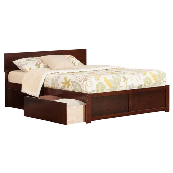 Atlantic Furniture Madison Extra LargeBed with Match Footboard in White, Twin Size - AR8616032