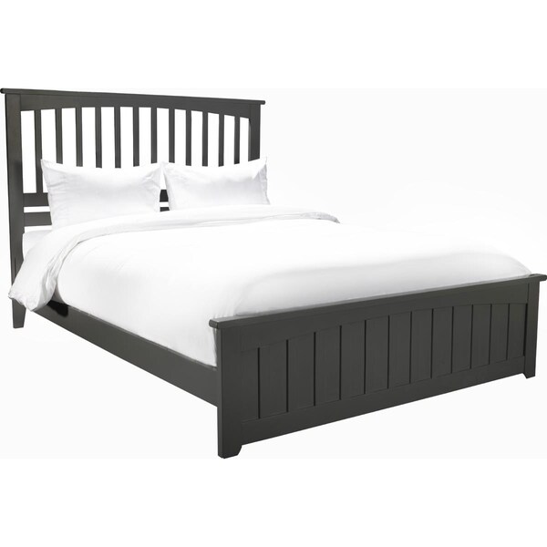 Atlantic Furniture Mission Queen Traditional Bed With Matching Foot Board - Grey - AR8746039