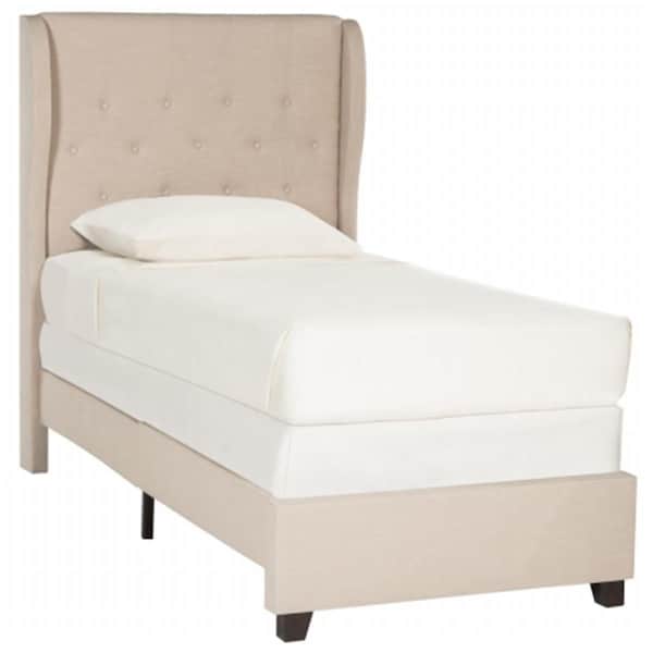 Safavieh Blanchett Full Size Bed- Light Beige - 55.5 x 59.5 x 83.3 in. - FOX6213A-F
