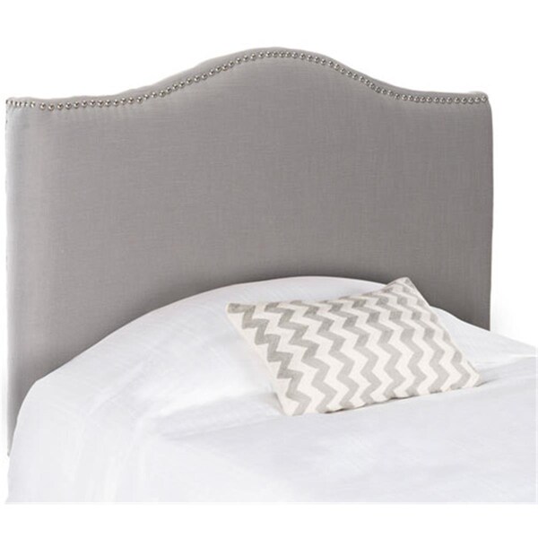 Safavieh 53.9 x 43.3 x 5.5 in. Jeneve Arctic Grey Winged Headboard, Grey - MCR4030B