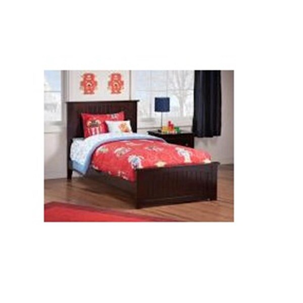 Atlantic Furniture Nantucket Bed with Matching Footboard, Espresso - Twin - AR8226031