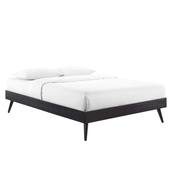 Modway Furniture Margo Wood Platform Bed Frame, Black - Twin Size - MOD-6228-BLK