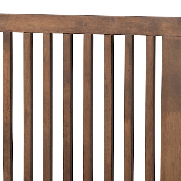 Baxton Studio Takeo Mid-Century Modern Transitional Ash Walnut Finished Wood King Size Platform Bed - 180-11153-9409-ZORO