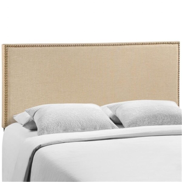 East End Imports Region Queen Nailhead Upholstered Headboard, Cafe - MOD-5215-CAF