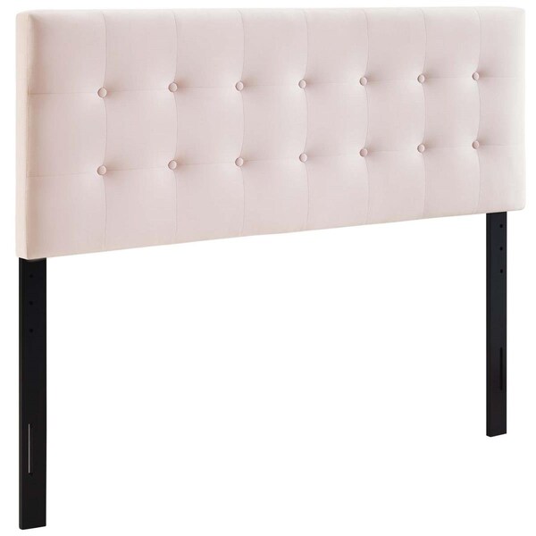Modway Furniture Emily Queen Size Biscuit Tufted Performance Velvet Headboard, Pink - 22.5 x 61.5 x 3.5 in. - MOD-6116-PNK