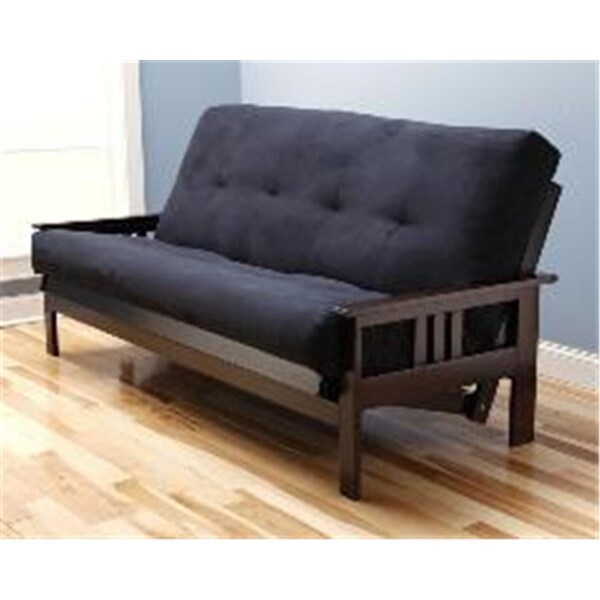 Kodiak Monterey Frame Queen Suede Mattress- Black - Black - KFQMOEPSBLKLF5MD3