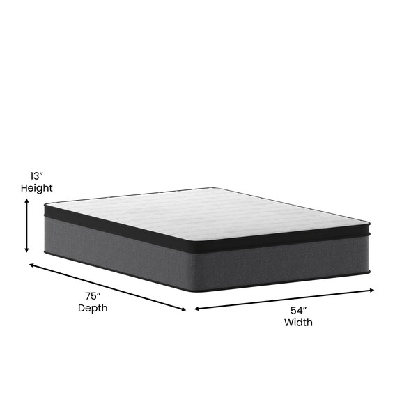 Flash Furniture Full 13" Pressure Relief Pillow Top Mattress - CL-ET232-13-F-GG