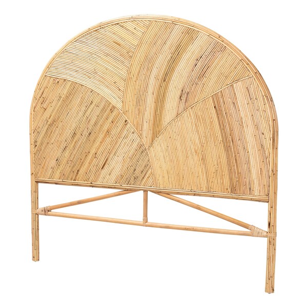 Bali & Pari Seana Bohemian Honey Rattan Queen Size Standalone Headboard - 244-13630-ZORO