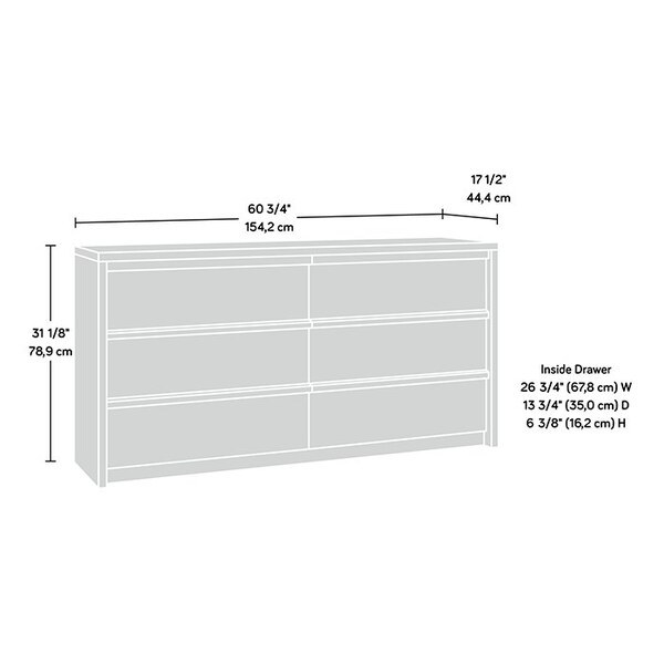 Sauder Harvey Park Dresser Pacific Maple A2 , Safety tested for stability to help reduce tip-over accidents - 433257