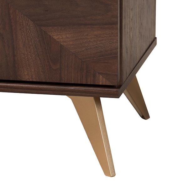 Baxton Studio Graceland Mid-Century Modern Transitional Walnut Brown Finished Wood 6-Drawer Dresser - 236-13276-ZORO