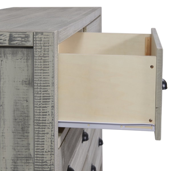 Alaterre Furniture Windsor 6-Drawer Double Dresser, Driftwood Gray - ANWI0432