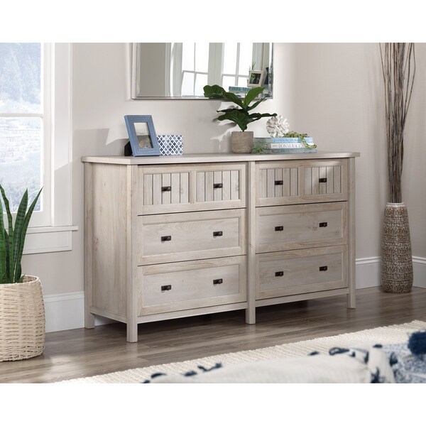 Sauder Costa 6 Drawer Dresser Chc A2 , Durable, 1 in. thick top for perfume, jewelry, photos, and more - 427887