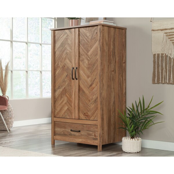 Sauder Cannery Bridge Armoire Sm , Safety tested for stability to help reduce tip-over accidents - 431895