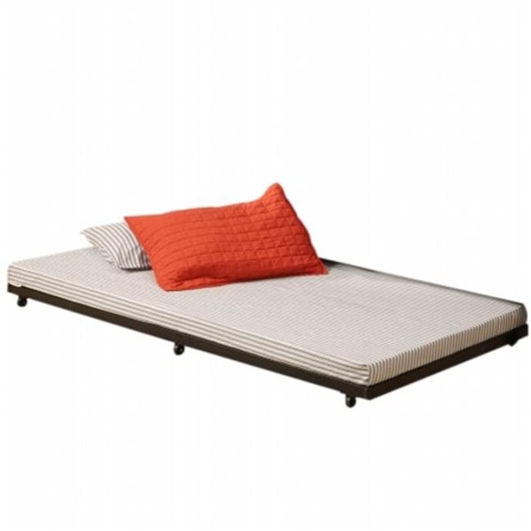 Walker Edison Furniture Walker Edison BT40TBBL Twin Roll-Out Trundle Bed Frame- Black - BT40TBBL