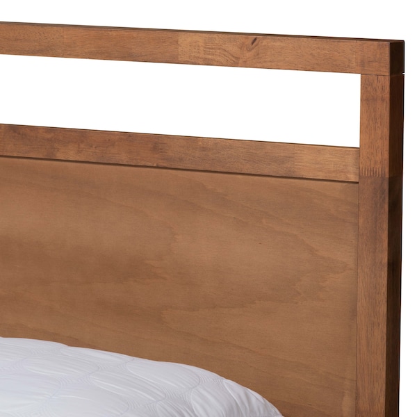 Baxton Studio Saffron ModernWalnut Brown Finished Wood Full Size 4-Drawer Platform Storage Bed - 196-11504-11507-ZORO