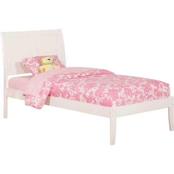 Atlantic Furniture Portland Open Foot Bed, White - Twin Extra Large - AR8911002