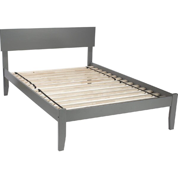 Atlantic Furniture Orlando Full Platform Bed with Open Foot Board - Grey - AR8131009