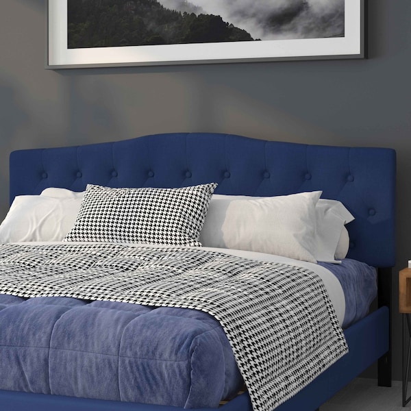 Flash Furniture King, Cambridge Headboard, Navy Fabric - HG-HB1708-K-N-GG