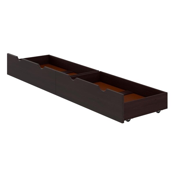 Kd Cama De Bebe Underbed Storage Drawers, Espresso - Set of 2 - KD3236229