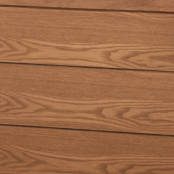 Baxton Studio Daina Mid-Century Modern Ash Walnut Finished Wood Full Size Platform Bed - 230-9425-11887-ZORO