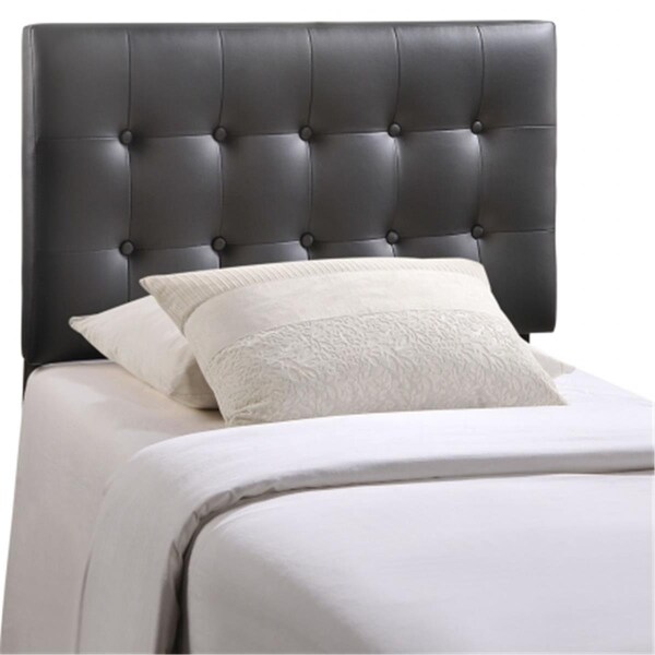 East End Imports Emily Twin Vinyl Headboard, Black - MOD-5177-BLK
