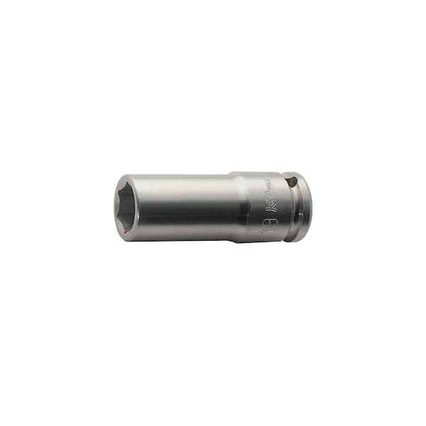 Ko-Ken Aluminum Wheel Nut Socket 17mm 6 Point 80mm Aluminum 1/2 Sq. Drive - AN14300-17