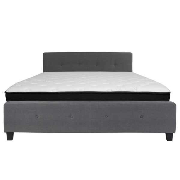 Flash Furniture King Platform Bed Set, Gray - HG-BMF-32-GG