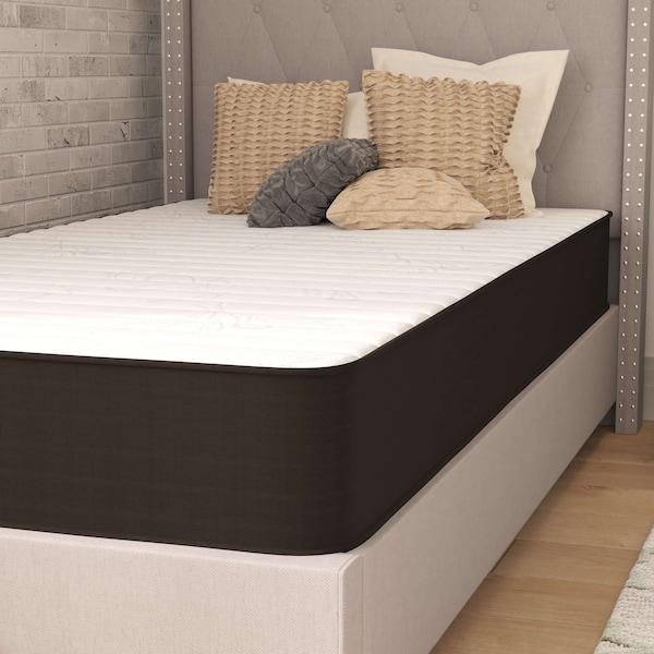Flash Furniture 8" Hybrid Mattress, Twin Mattress in a Box - CL-E238-B-T-GG