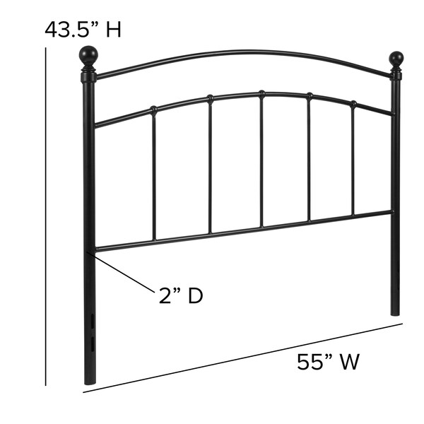 Flash Furniture Full Size, Headboard, Decorative Metal - HG-HB1706-F-GG