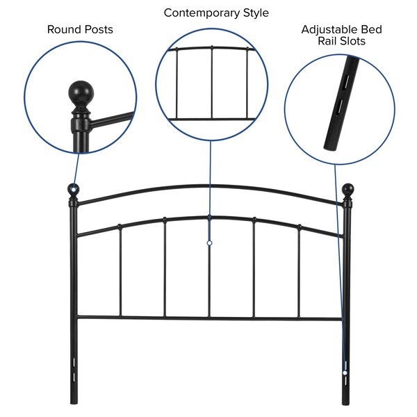 Flash Furniture Full Size, Headboard, Decorative Metal - HG-HB1706-F-GG