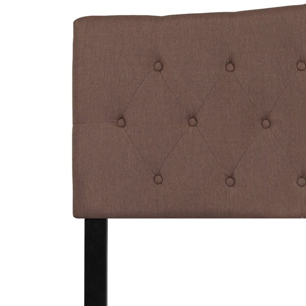 Flash Furniture King, Cambridge Headboard, Camel Fabric - HG-HB1708-K-C-GG