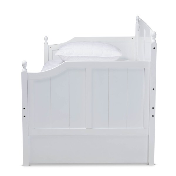 Baxton Studio Millie Grey Finished Wood Twin Size Daybed with Trundle - 157-9624