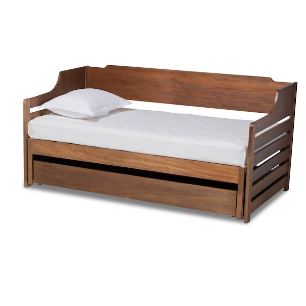 Baxton Studio Jameson Walnut Finished Expandable Twin Size to King Size Daybed - 167-10733