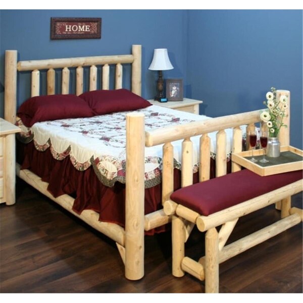 Clean Choice Lakeland Mills ALD53-L Low Double Bed - Light Honey - CL3577148