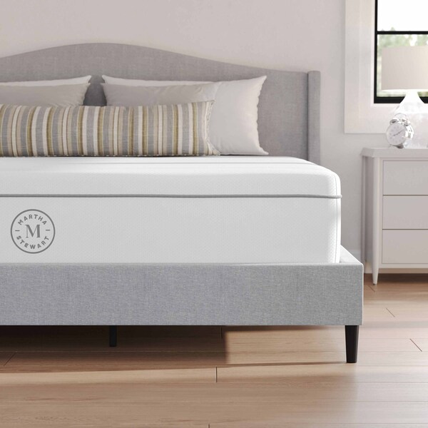 Martha Stewart SleepComplete 12 Inch King Firm Hybrid Pocket Spring and Foam Dual-Action Cooling Mattress - CL-MODE-12K-MS