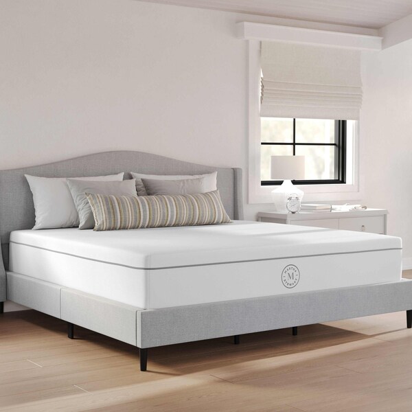 Martha Stewart SleepComplete 12 Inch King Firm Hybrid Pocket Spring and Foam Dual-Action Cooling Mattress - CL-MODE-12K-MS