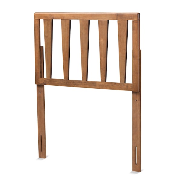 Baxton Studio Duncan Modern and Contemporary Ash Walnut Finished Wood Twin Size Headboard - 181-11100-ZORO