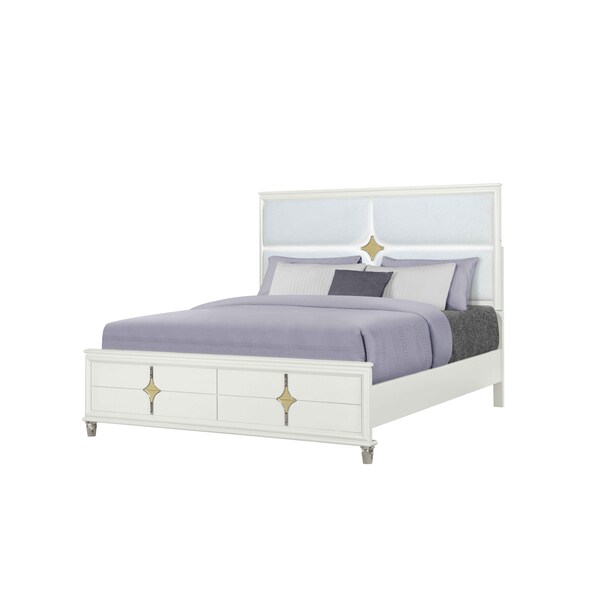 Global Furniture Usa Contemporary Orion Gold King Bed - 6695