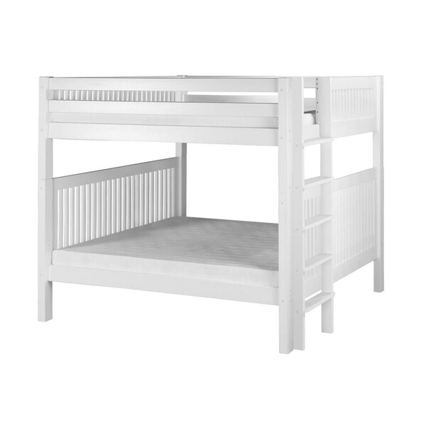 Betterbeds C1613L-WH Camaflexi Full Mission Headboard with End Ladder Over Bunk Bed - White - BE2207833