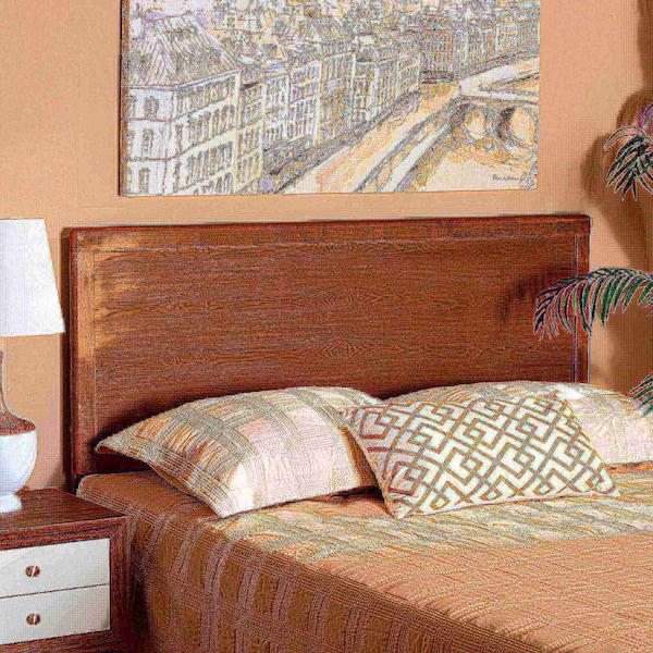 Baxton Studio Alan Modern and Contemporary Transitional Ash Walnut Finished Wood Queen Size Headboard - 181-11098-ZORO