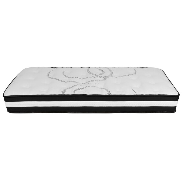 Flash Furniture Twin Size Dk Gray Fabric Platform Bed w/ Mattress - SL-BM10-13-GG