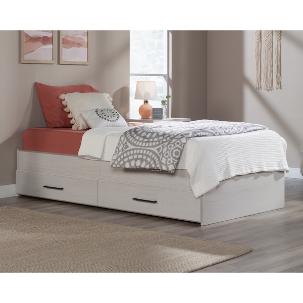 Sauder Summit Station Twin Mates Bed Gla Oak , Accommodates twin-sized mattress - 431998