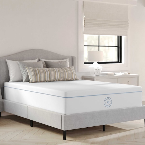 Martha Stewart SleepComplete 12 Inch Full Medium Firm Hybrid Pocket Spring and Foam Dual-Action Cooling Mattress - CL-MODE1-12F-MS