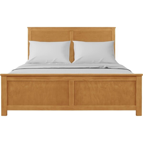 Camden Isle Winston Wooden Platform Bed in Oak, King - 117633